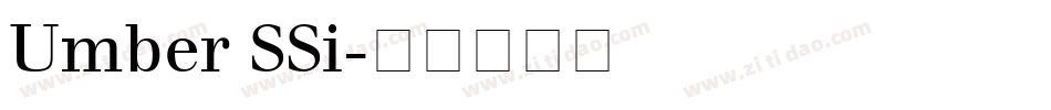 Umber SSi字体转换